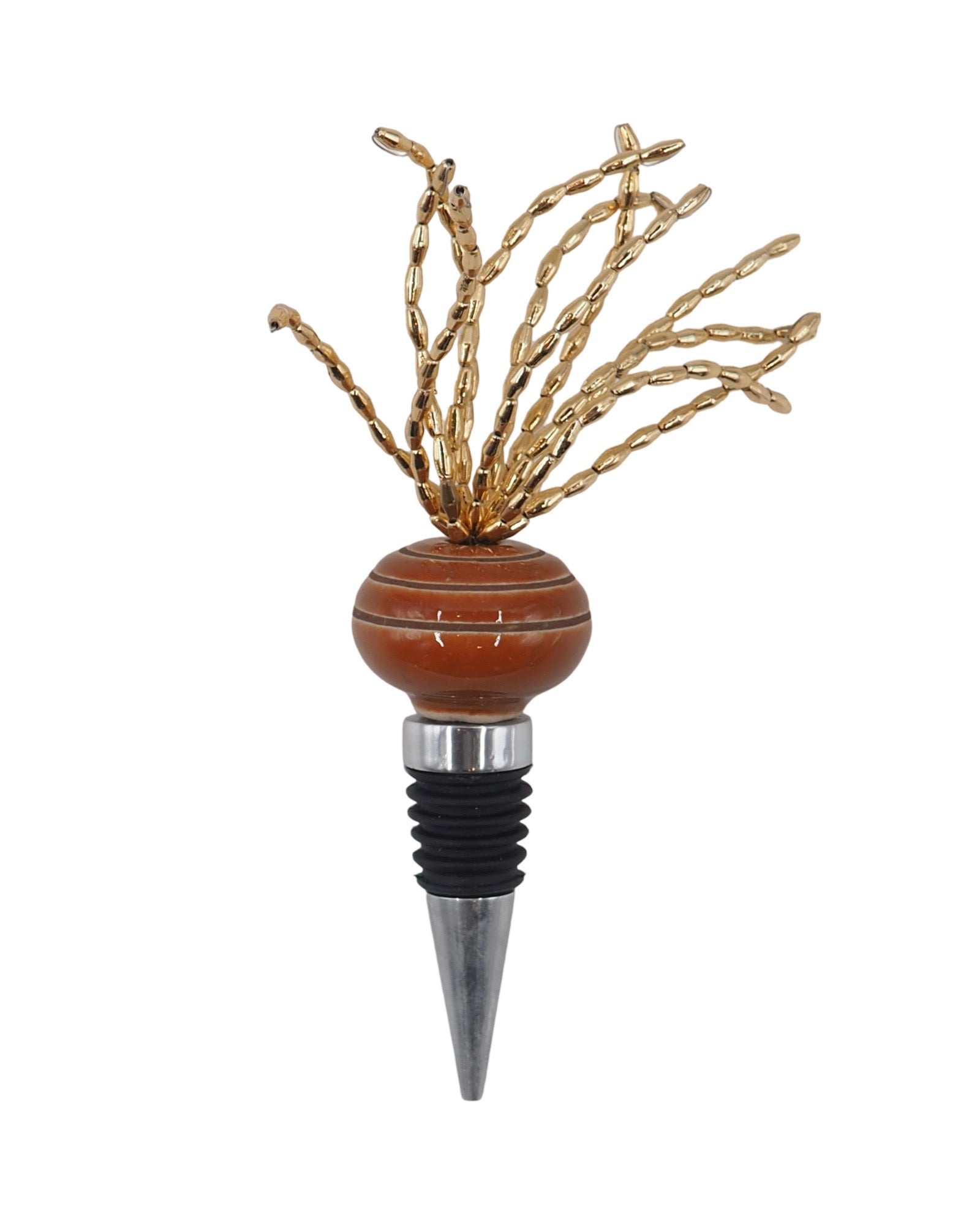 Studio Noticed Bottle Stopper Rust Brown