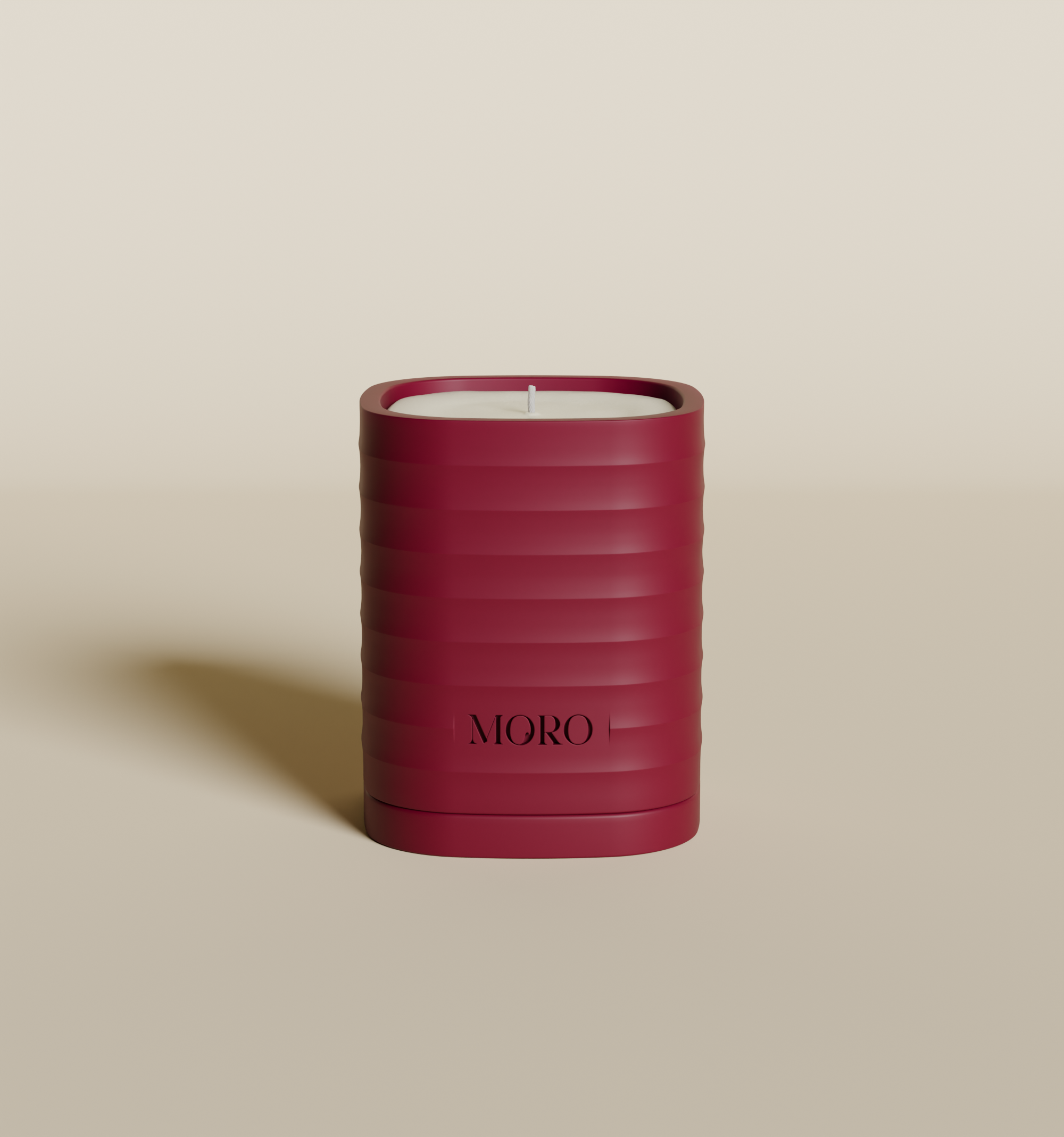 MORO Indoor Candle Tonka Bean Burgundy
