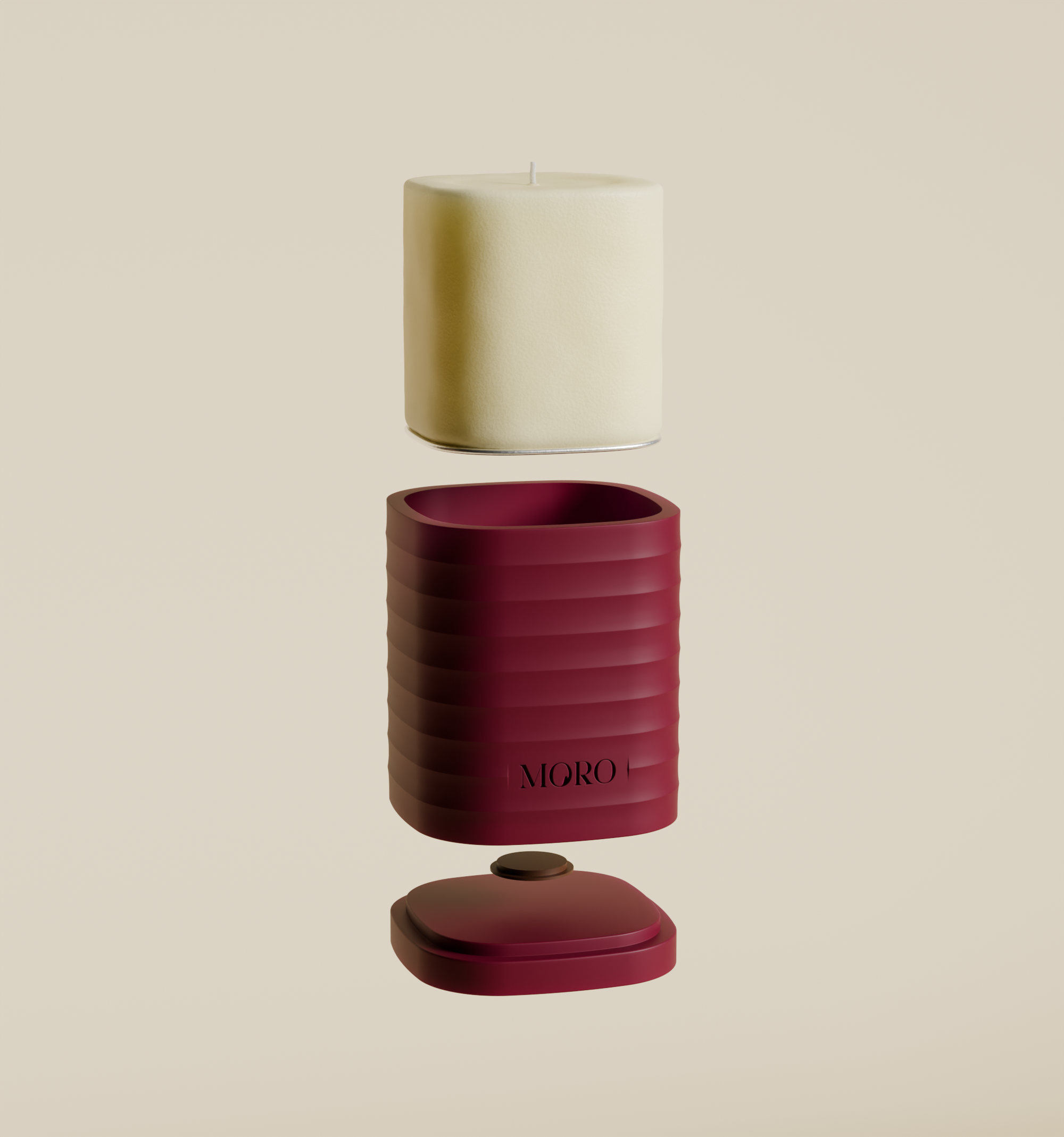 MORO Indoor Candle Santal Beige Refill