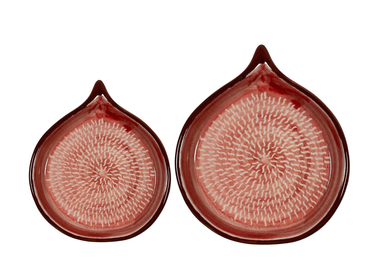 Fig Shaped Ceramic Plate Large