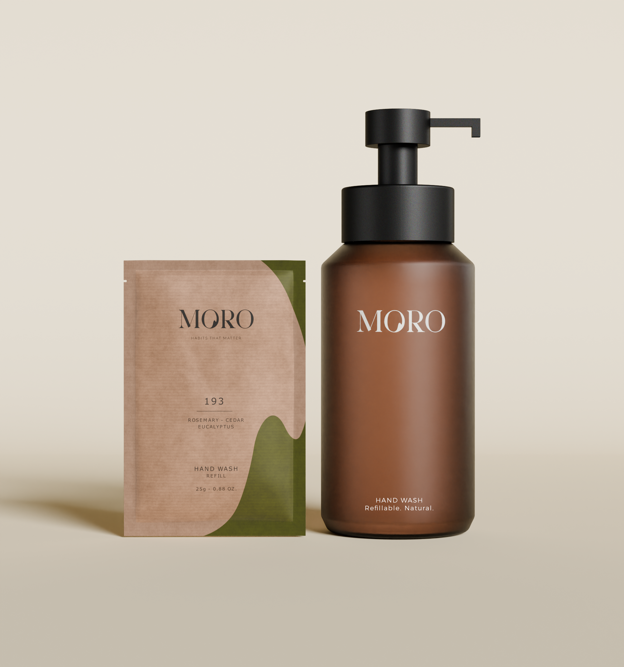 MORO Hand Wash Rosemary Brown