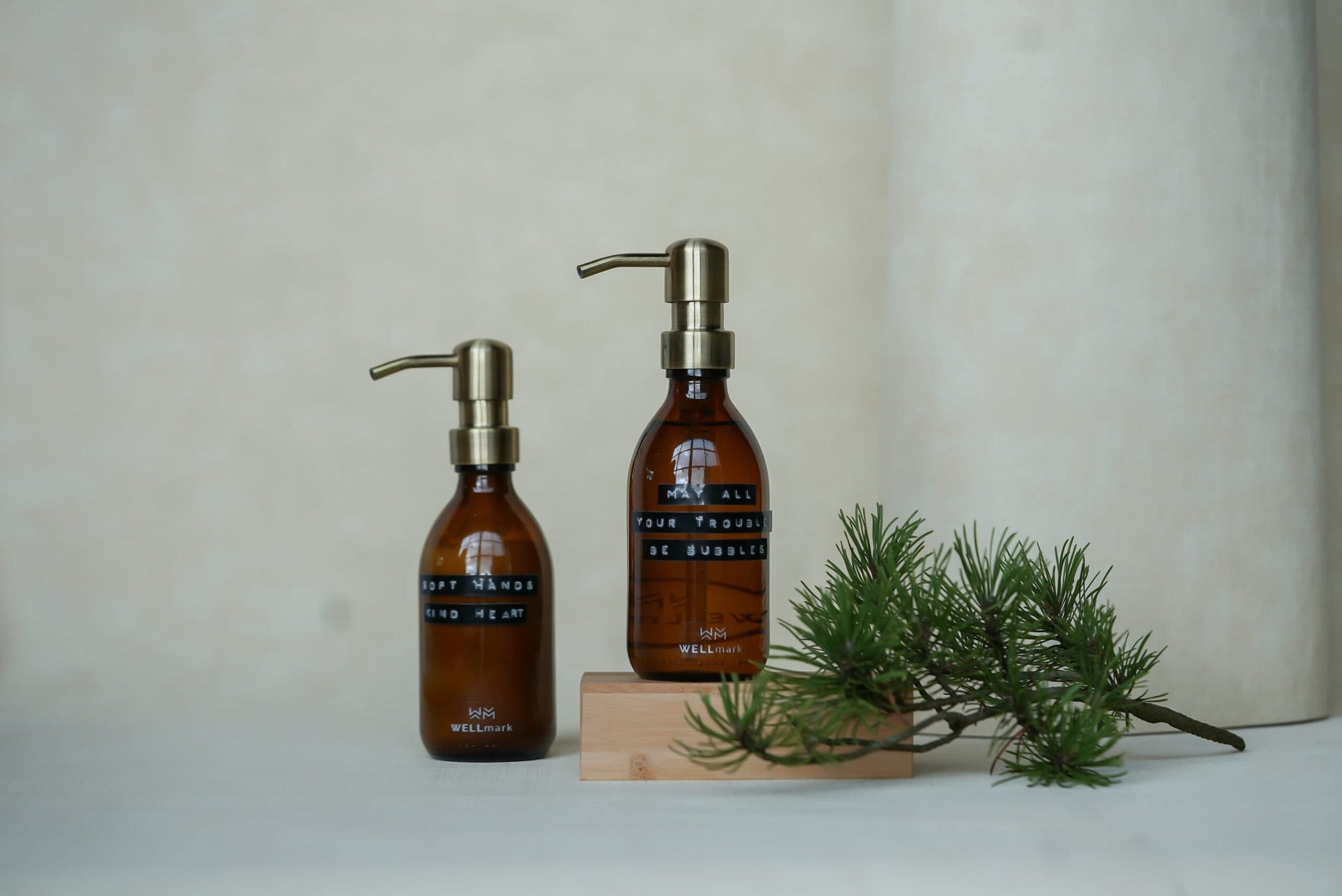 Wellmark Hand Soap Amber/Brass May all your troubles be bubbles