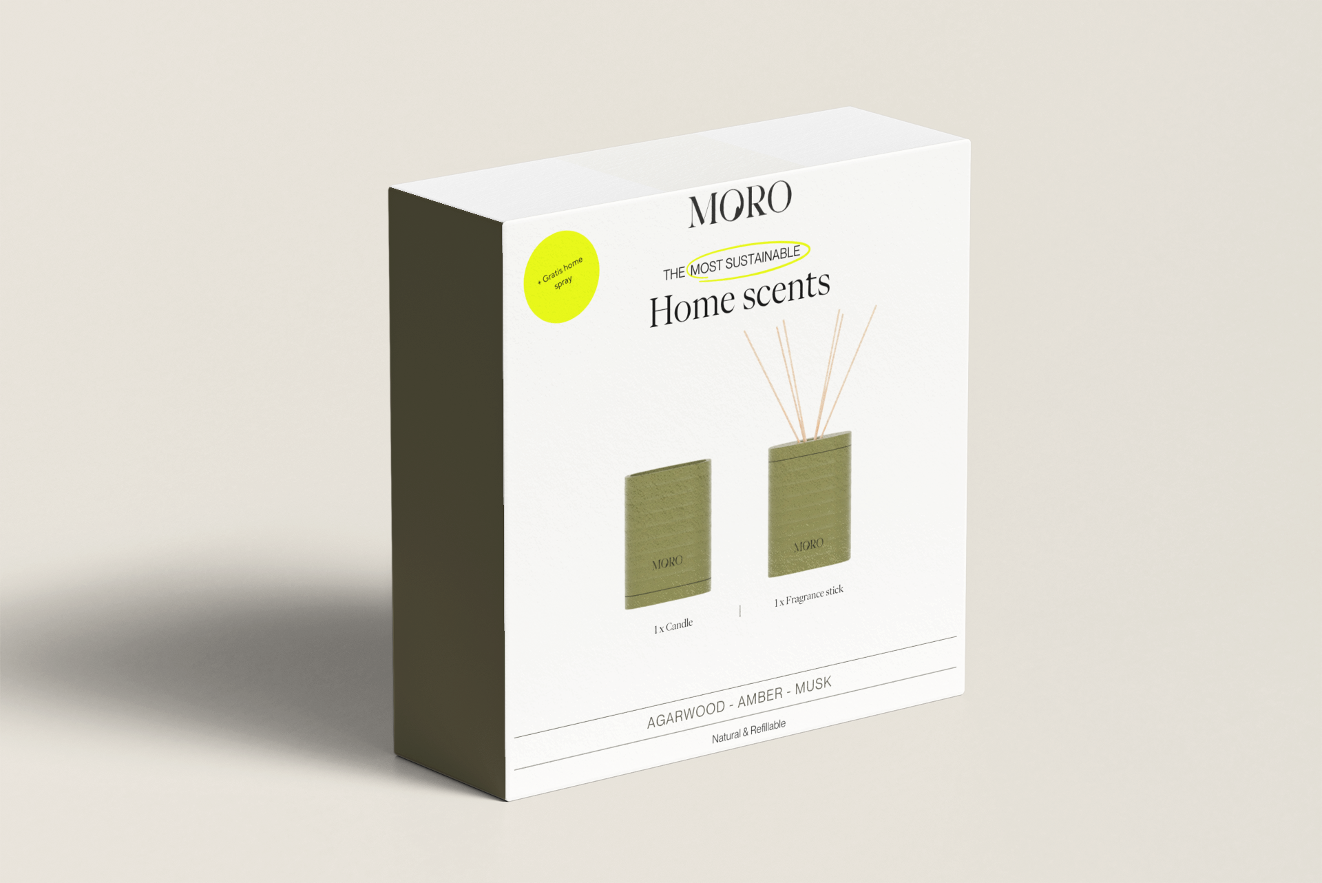 MORO Home Scents Giftbox Agarwood Green