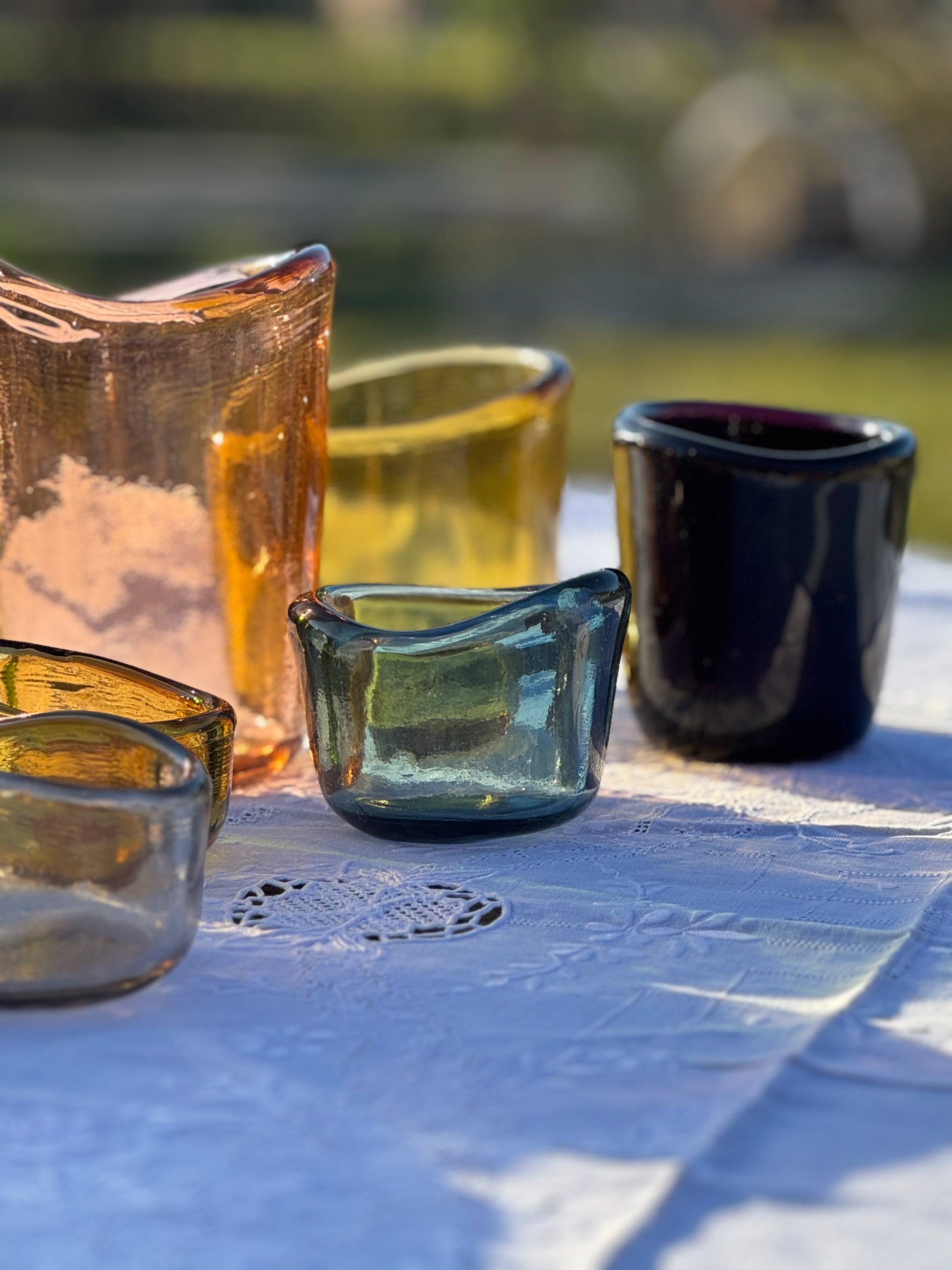 Studio Noticed Lava Glass T-Lightholder L Peach