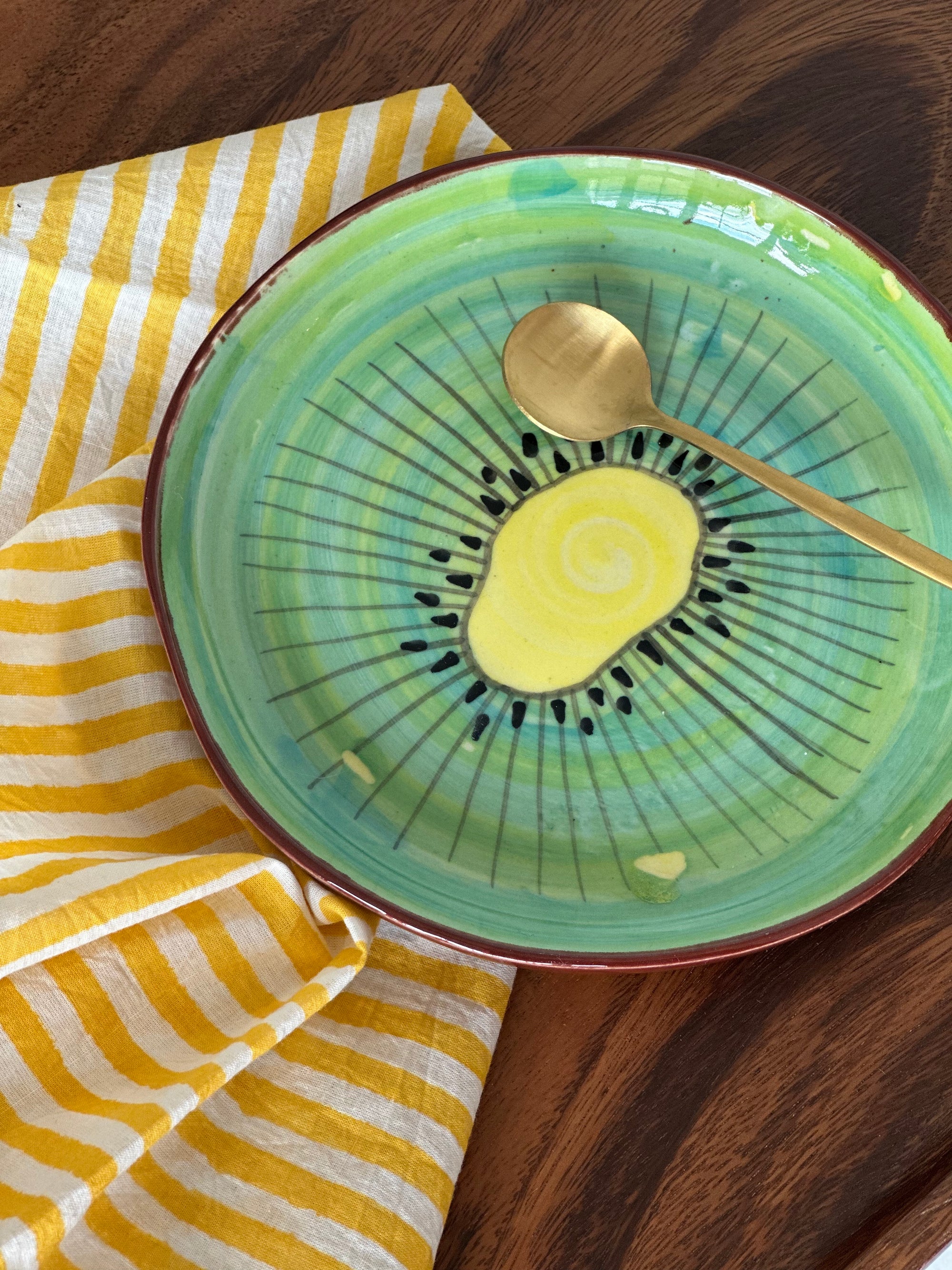 Studio Noticed Kiwi Ceramic Plate