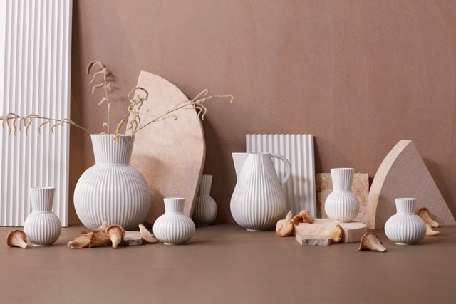 Lyngby Tura Vase White Porcelain H34cm