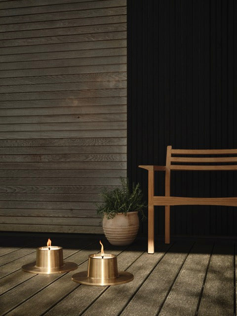 Ester & Erik Outdoor Candle Large Gold