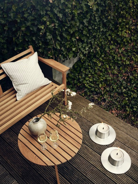 Ester & Erik Outdoor Candle Large Silver