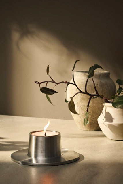 Ester & Erik Outdoor Candle Large Silver