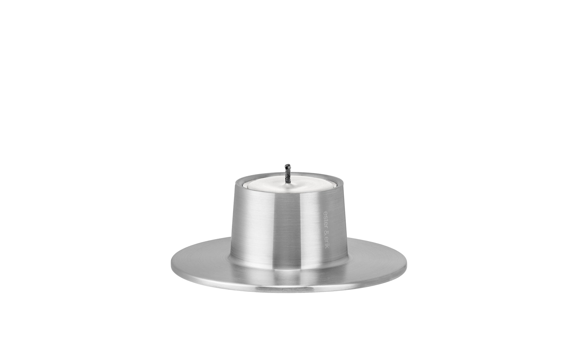 Ester & Erik outdoor Candle Small Silver