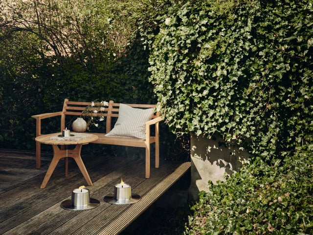 Ester & Erik outdoor Candle Small Silver