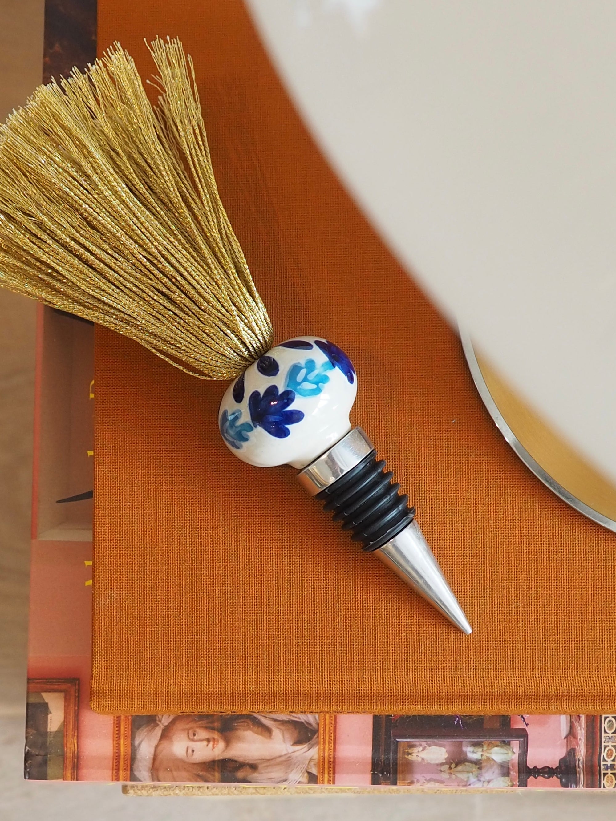 Studio Noticed Bottle Stopper Ceramic Blue